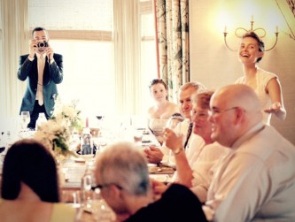 Small wedding family dinner